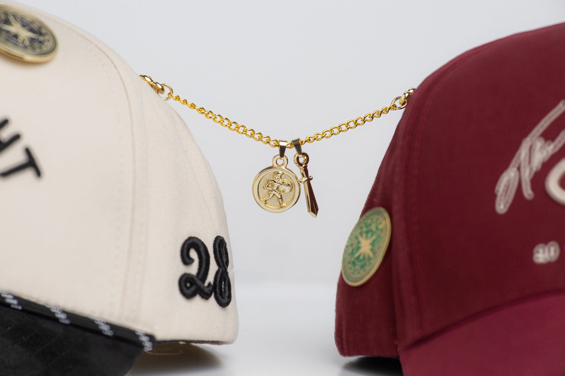 Achilles & sword pendant