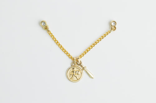 Achilles & sword pendant
